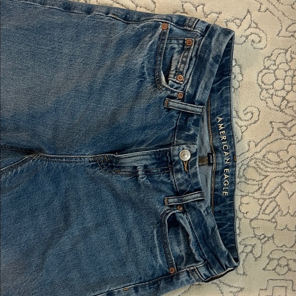 American Eagle Outfitters Women's Strigid Curvy High Waisted Stovepipe Jeans - Picture 8 of 10